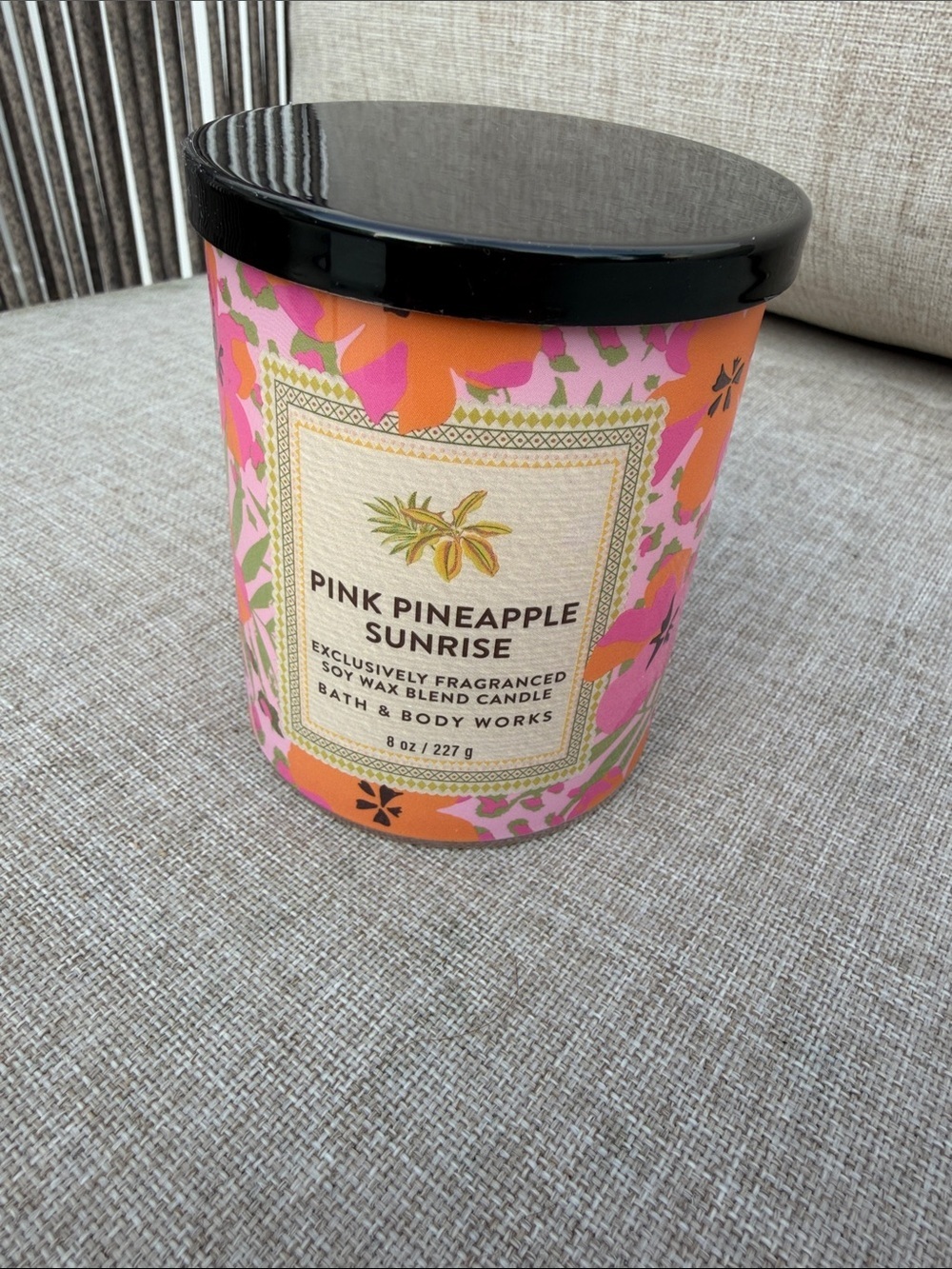 BBW Pink Pineapple Sunrise Bath & Body Works Candle 8oz